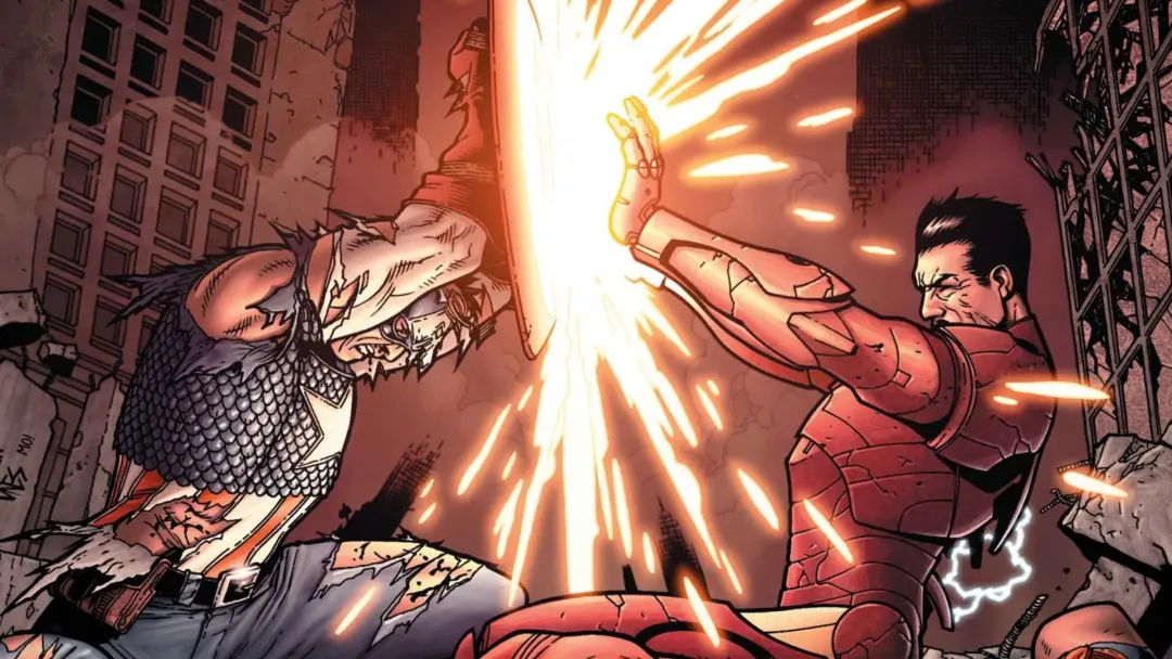 Em 2006, a Guerra Civil dividiu os super heróis da Marvel, com um lado defendendo a obrigatoriedade de registro para re…