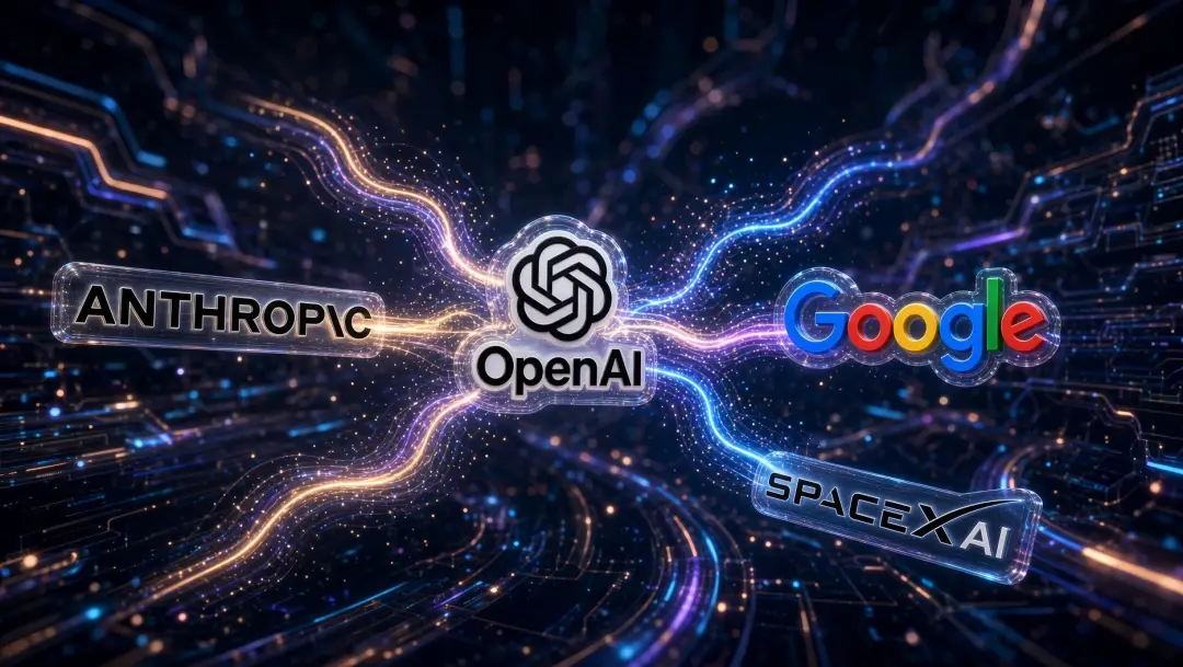 Nos Estados Unidos, a Anthropic, OpenAI, Google e SpaceXAI estão sendo processadas por suposta articulação para diminui…