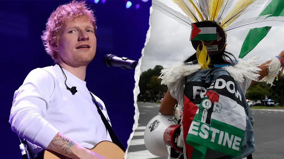 Protestos pró Palestina em Filadélfia afetaram show de Ed Sheeran, uma semana depois da saída de Macklemore da turnê. E…
