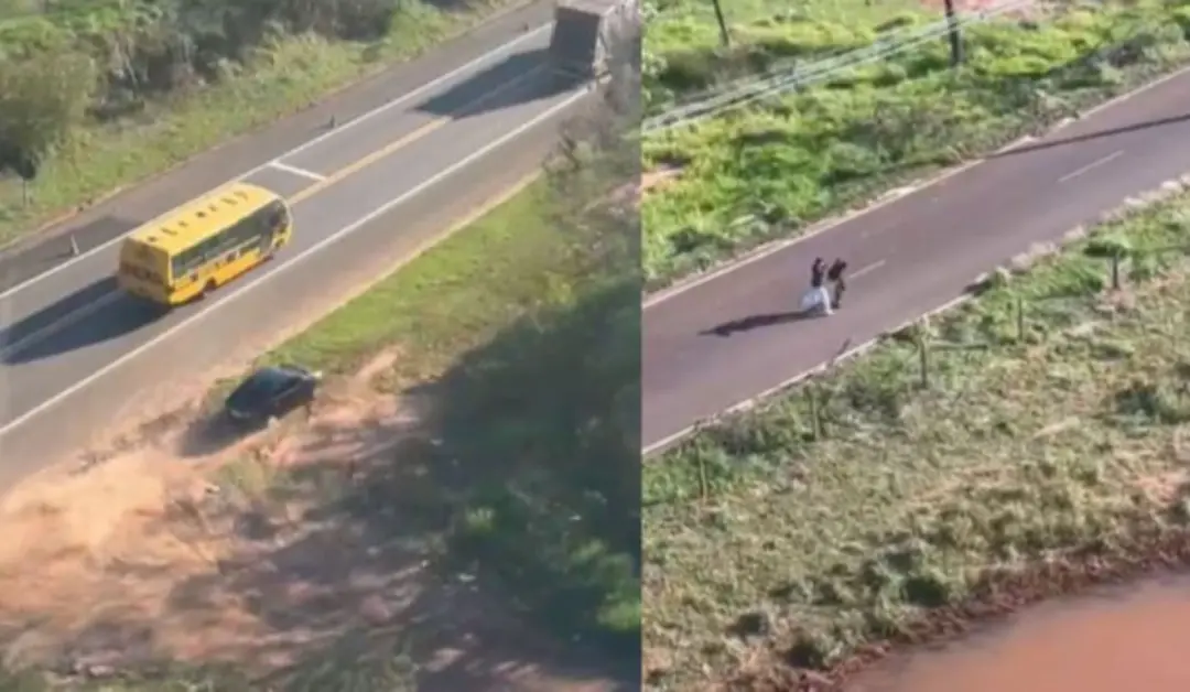 226 quilos de maconha apreendidos na PR-323 em Perobal. Fuga com manobras perigosas e trafegar na contramão mostra falt…