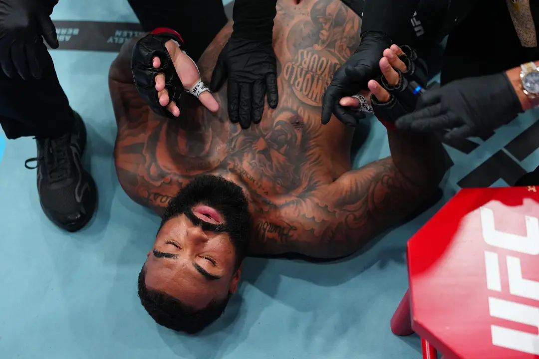 Sean Sharaf deu um KO em Gable Steveson com um soco na UFC 331 em Los Angeles, Califórnia. Um revés inesperado, porque …