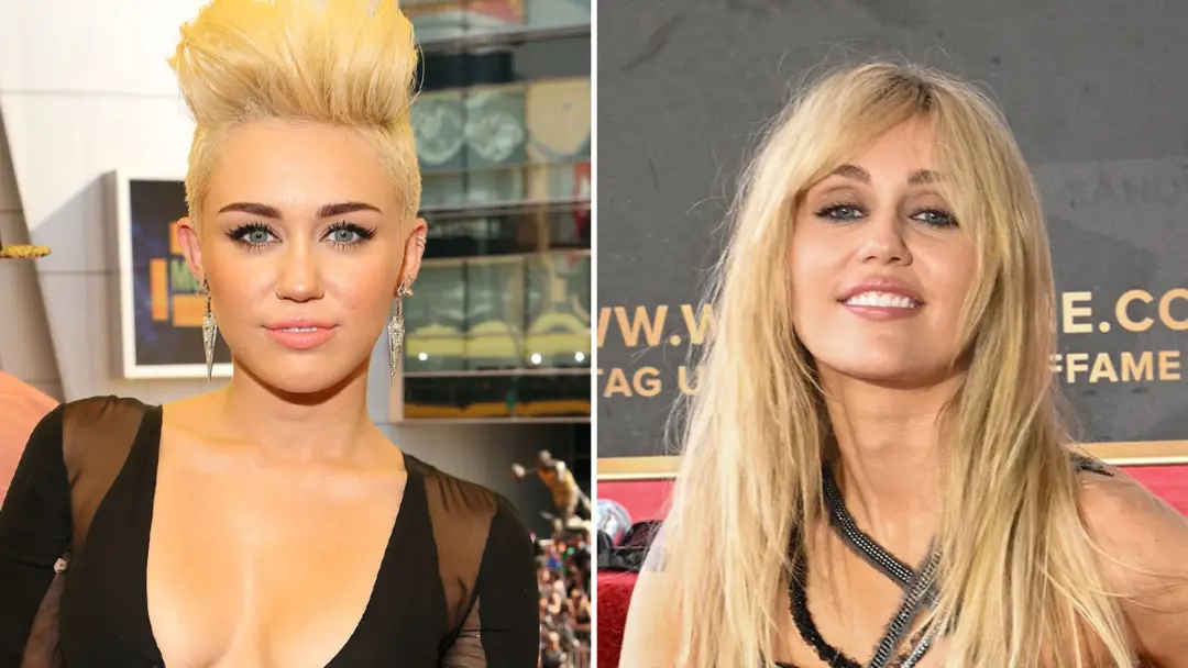 Miley Cyrus aos 19 anos em 2012 VMAs mostra um visual marcante com decote profundo e cabelo curto. Faz quatorze anos e …