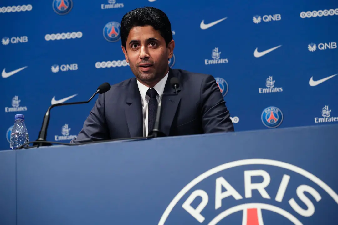 Nasser Al-Khelaifi está sendo investigado na França sobre um suposto conflito de interesses na venda dos direitos de tr…