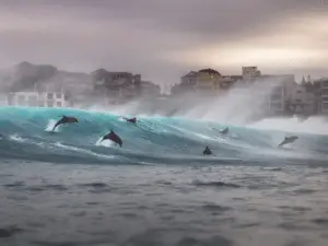 Surf de golfinhos e resgate de baleias são cenas destacadas em prêmio da vida marinha. É bonito ver a natureza sendo ce…