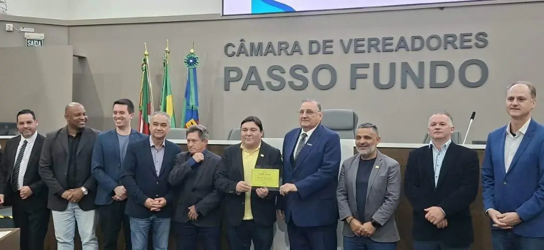 Mauro Sparta recebeu o título de Cidadão Emérito de Passo Fundo na Câmara Municipal. Uma homenagem por trajetória na me…