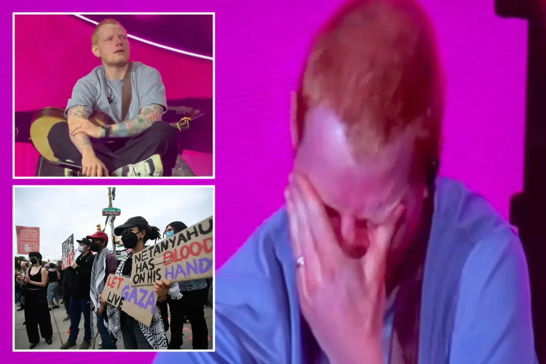 Ed Sheeran disse que sua família o abandonou durante um discurso em Filadélfia, após a remoção de Macklemore da turnê p…