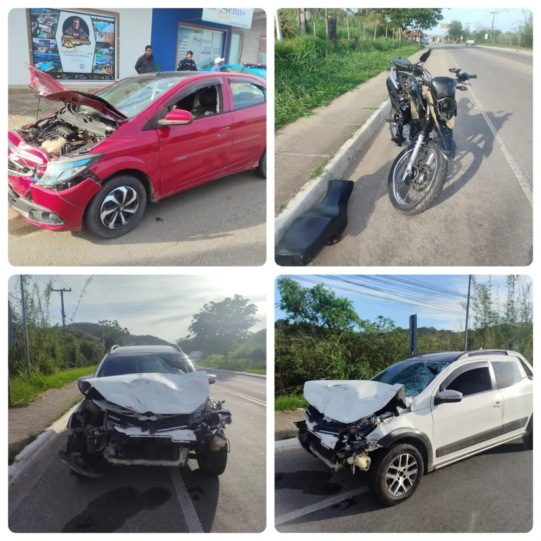 Búzios, RJ: uma mulher de 24 anos faleceu e um homem de 21 ficou gravemente ferido em acidente envolvendo moto e dois v…
