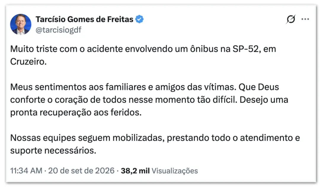 Seis mortos em ônibus que caiu em ribanceira em Cruzeiro, São Paulo. Acidente de excursão na madrugada, no Vale do Para…
