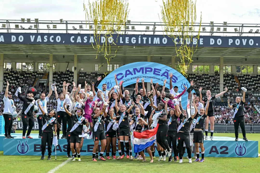 Vasco campeão do Brasileirão Feminino Série A2, a conquista veio com o gol de Ju Santos, apesar da derrota no jogo de v…