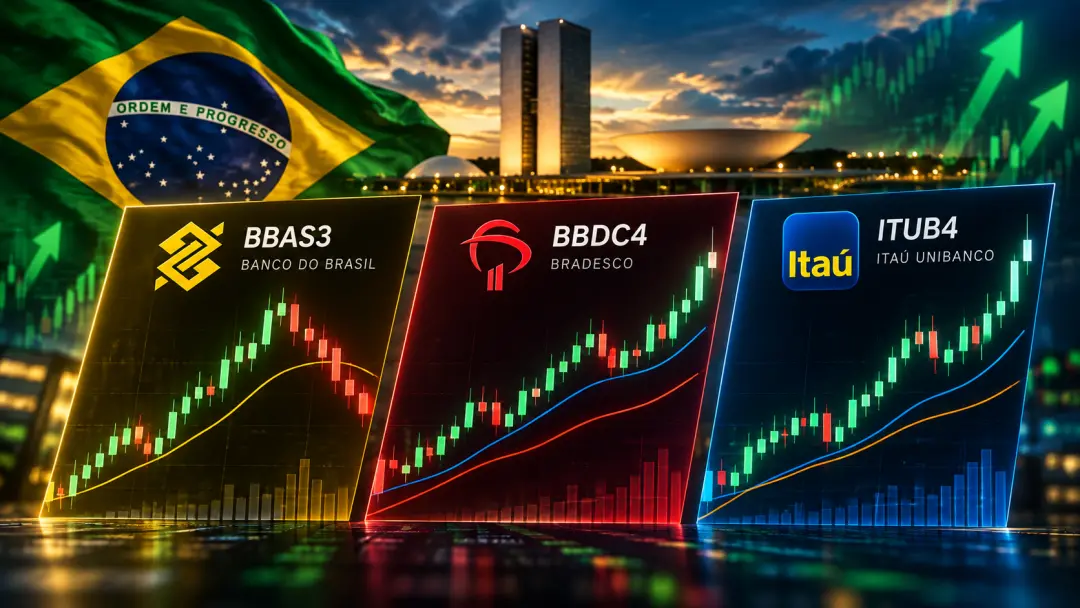 Bradesco e Itaú renovaram máximas históricas, enquanto BBAS3 fez realização de ganhos após alta. A aceleração desses at…