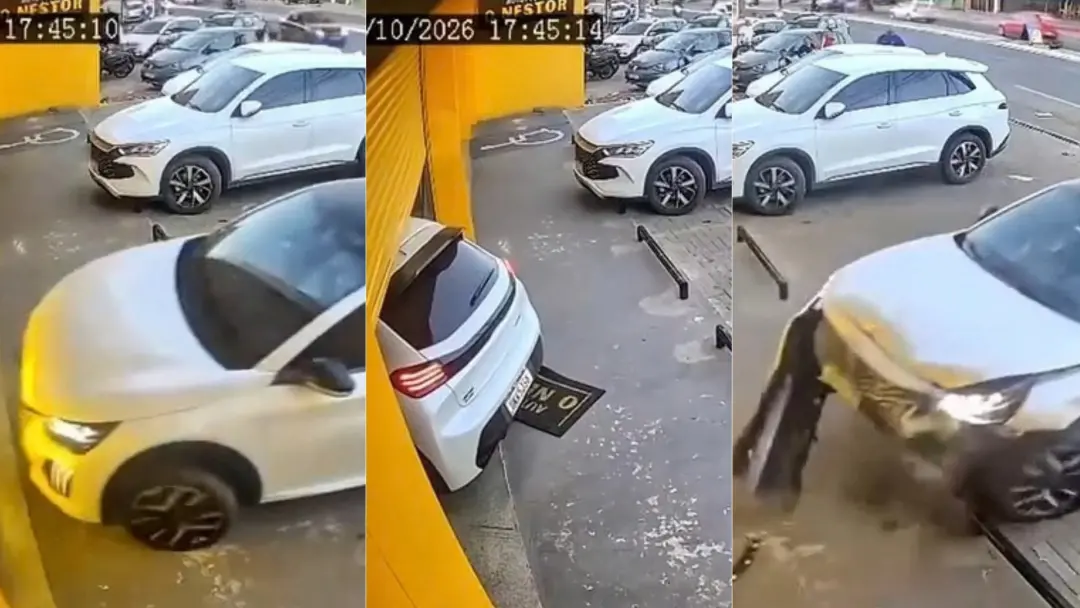 Timon, MA. Uma motorista de 61 anos perdeu o controle do carro e bateu na loja de autopeças da Presidente Médici. Confu…