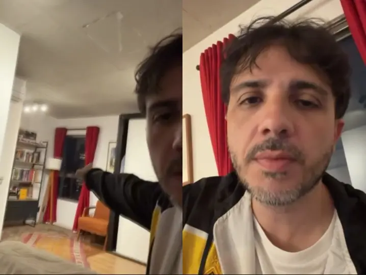 Cortinas vermelhas no quarto, um gesto que gerou muita confusão nas redes sociais. Candidato nega que a cor seja sinal …