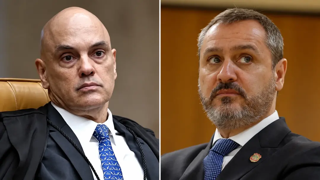 Alexandre de Moraes recebeu Andrei Rodrigues e outros da cúpula da PF na sede da Corte, fora da agenda oficial. A reuni…