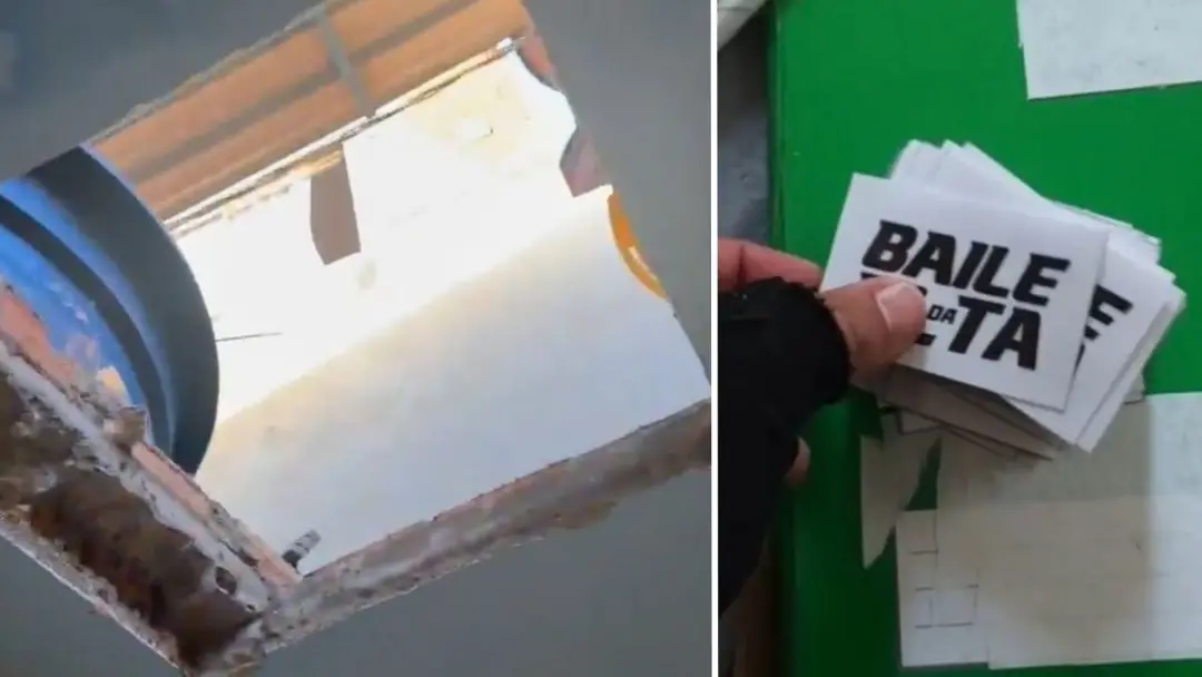 Casa com buraco no teto usada como rota de fuga foi encontrada em operação contra a facção TCP em Vitória. É um detalhe…