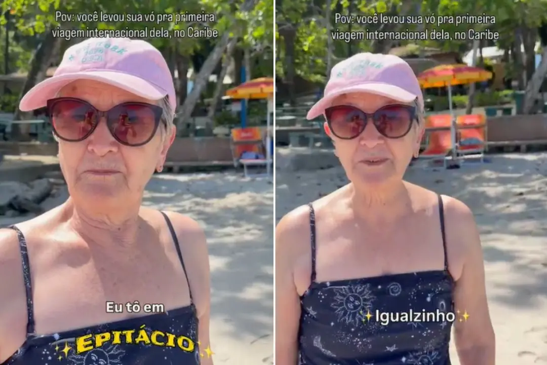 Janete Valentim, aos 75 anos, comparou o Caribe com Presidente Epitácio em viagem internacional de quase 10 dias. Curto…