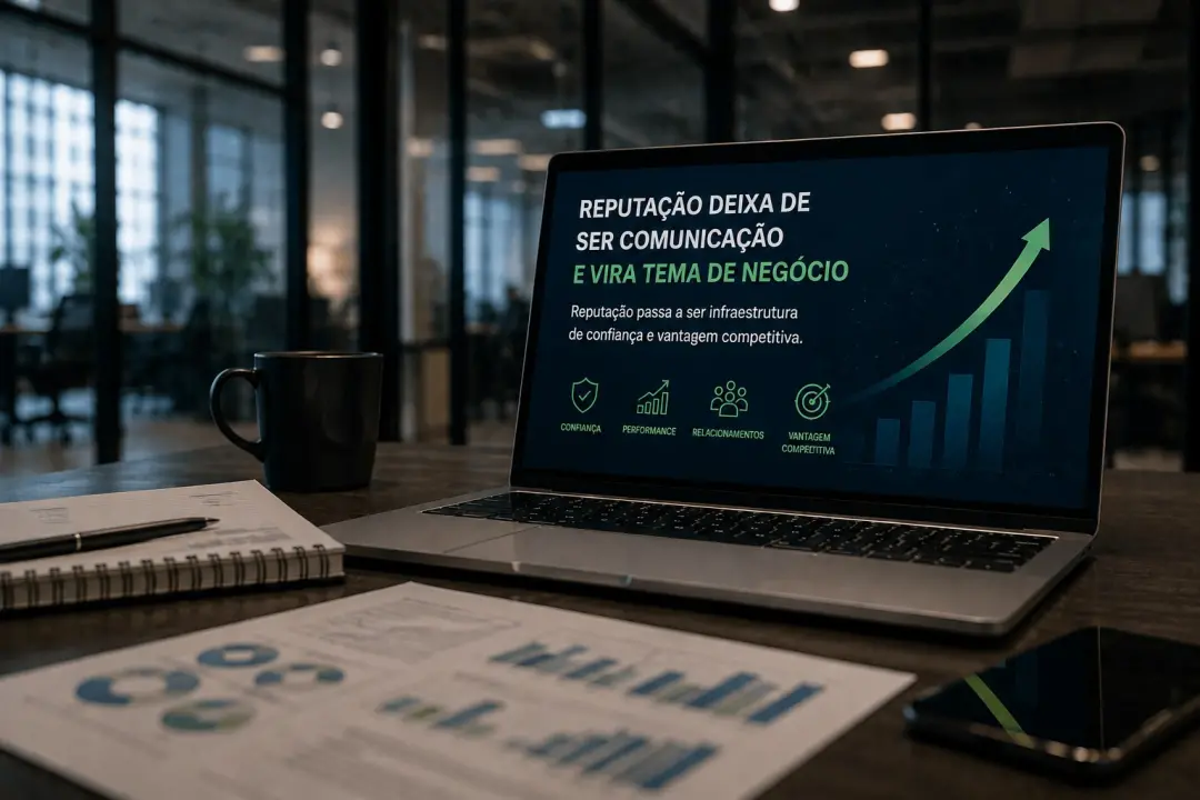 45,9% das empresas já colocam a reputação no planejamento estratégico, um salto de 17,9 pontos percentuais em relação a…
