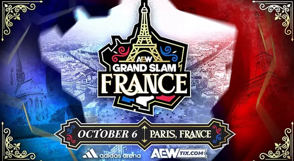 Paris recebeu a estreia da AEW com o evento Grand Slam France no dia 6 de outubro de 2026. Ver Will Ospreay enfrentar K…