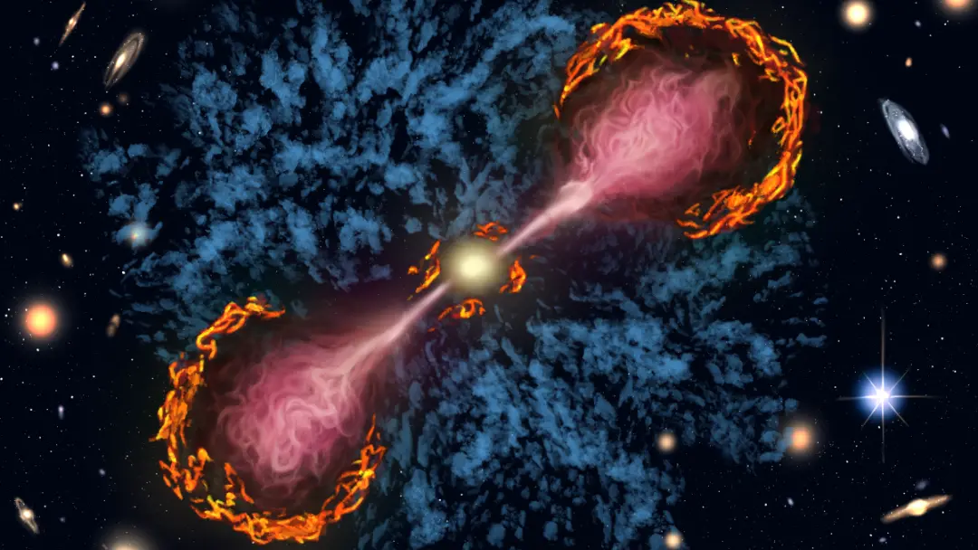 Buracos negros supermassivos afetam a evolução das galáxias. Eles podem engolir matéria que formaria estrelas ou lançar…