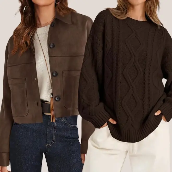 Chocolate marrom está na moda de outono. Com a queda da temperatura, o estilo muda para tons mais escuros, e o marrom c…