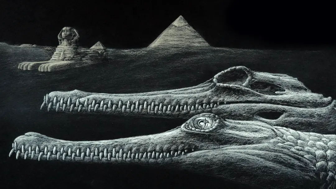 Novo crocodilo extinto encontrado em rochas do Grande Esfinge do Egito. Achei interessante essa descoberta, pois mostra…