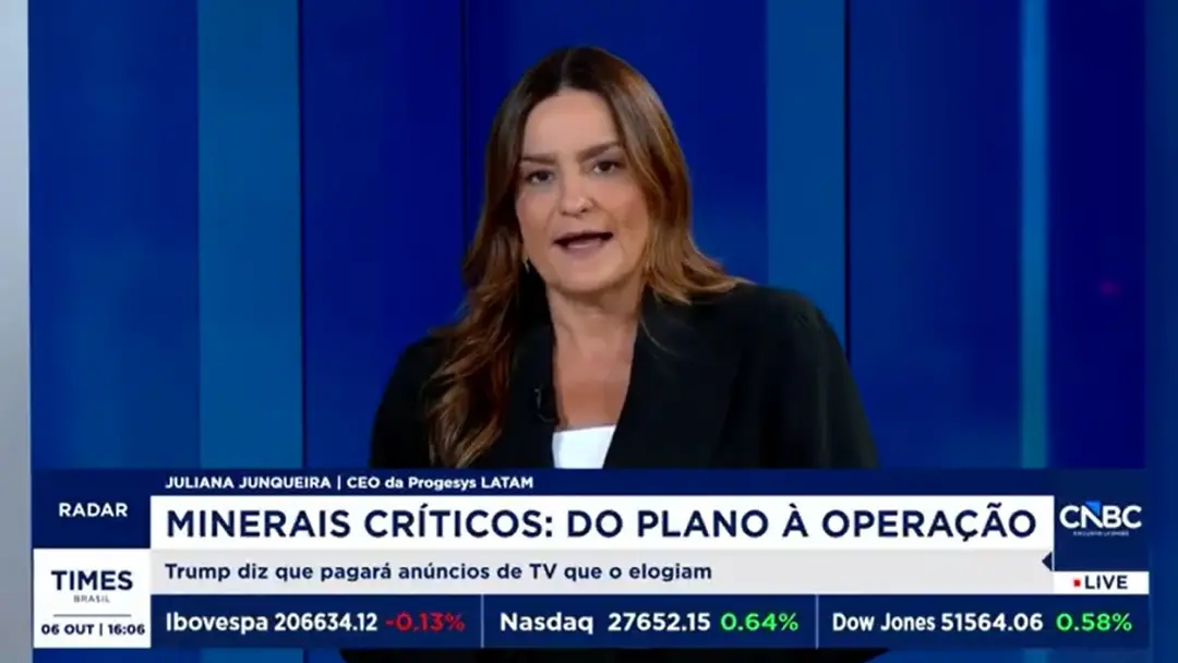 Juliana Junqueira, CEO da Progesys Latam, falou sobre o Brasil precisar de regras mais claras para destravar investimen…