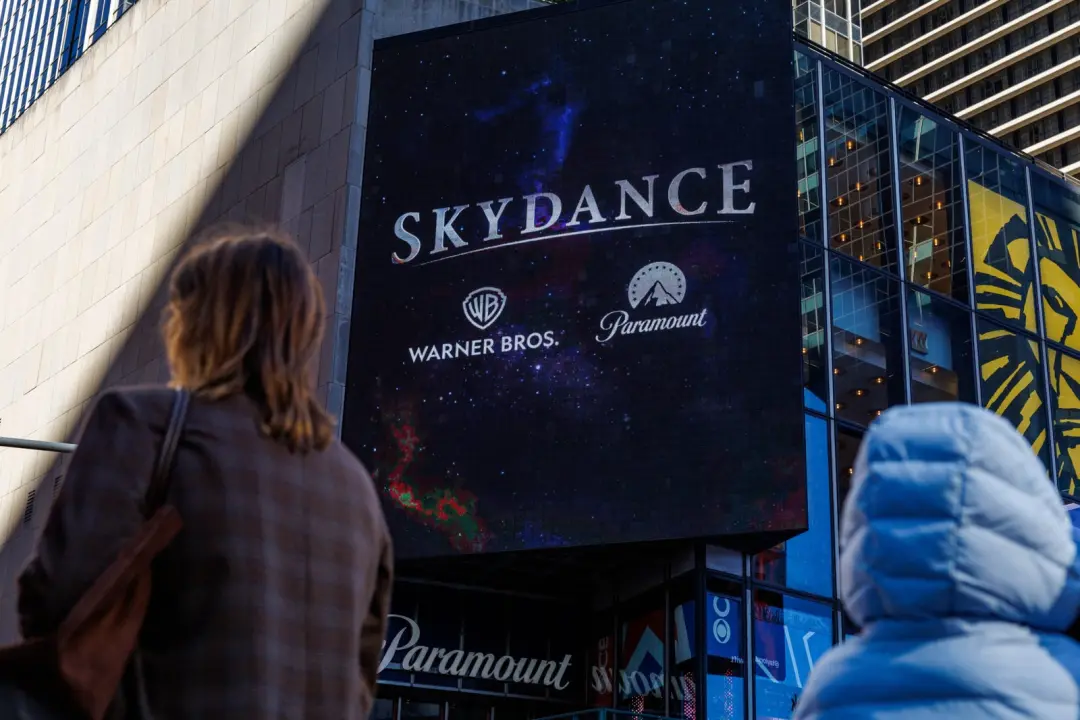 Skydance colocou a marca no prédio da Warner Bros em Nova York logo após a fusão de 110 bilhões de dólares entre Paramo…