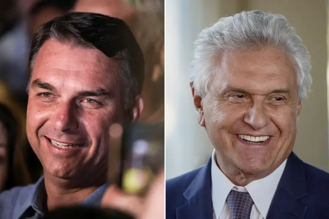 Caiado deve ser anunciado para comandar Segurança em eventual governo de Flávio Bolsonaro após encontro em Goiânia. Ach…