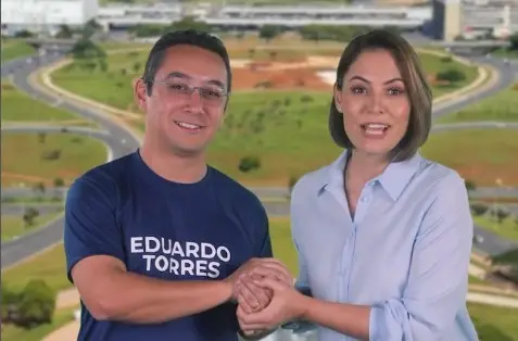 Eduardo Torres, fotógrafo e irmão de Michelle Bolsonaro, não conseguiu vaga de deputado distrital no Distrito Federal, …