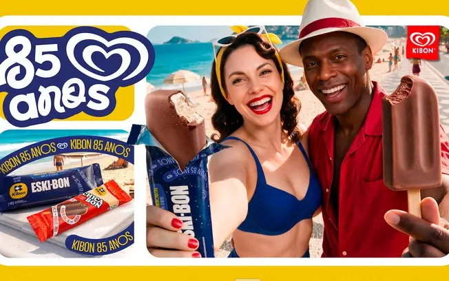 Kibon voltou embalagens antigas do Chicabon e Eski-bon para celebrar 85 anos no Brasil. A marca usa a memória do consum…