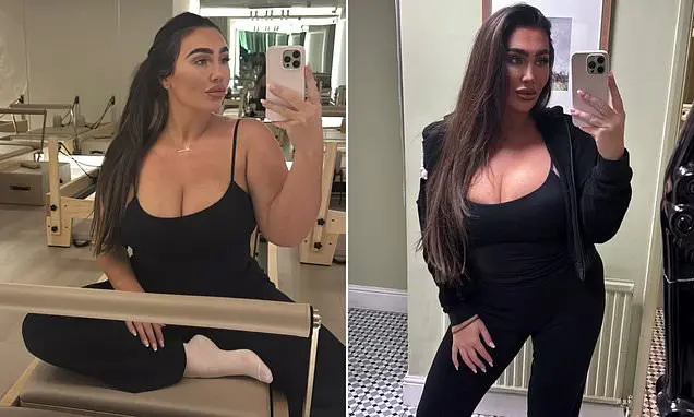 Lauren Goodger treinou em aula de pilates reformer em Essex. Ver atletas treinando é um sinal de que a disciplina e o f…