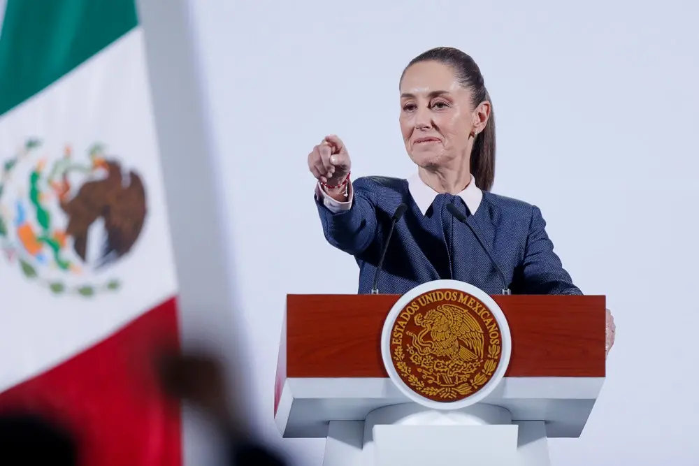 Claudia Sheinbaum alertou que grupos de direita dentro do governo dos Estados Unidos querem uma mudança de governo no M…