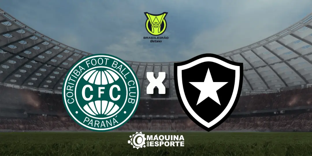 Coritiba e Botafogo jogam no Couto Pereira, em Curitiba, na segunda, dia 12, às 16h. A transmissão exclusiva vai ser pe…
