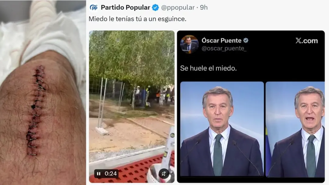 PP usou vídeo de 2023 contra o ministro Óscar Puente, com frase Miedo tu esguince. Ataques assim distraem o foco das pr…