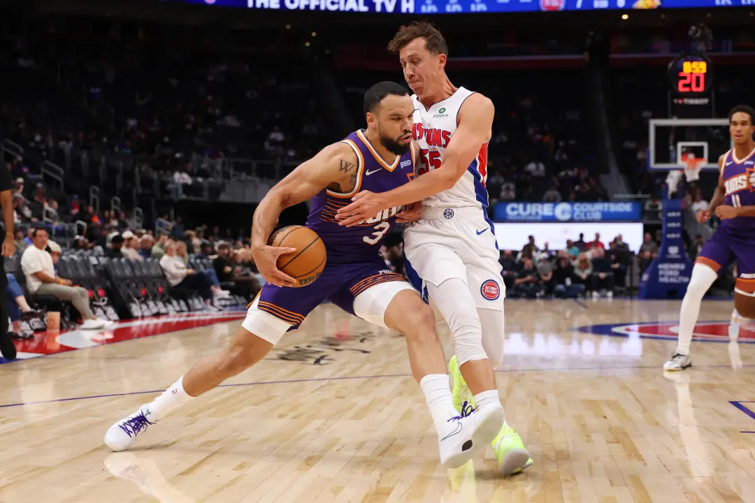 Phoenix Suns perdeu pra Detroit em uma partida de preseason por 109 a 107, com o Jalen Green e Dillon Brooks marcando 2…