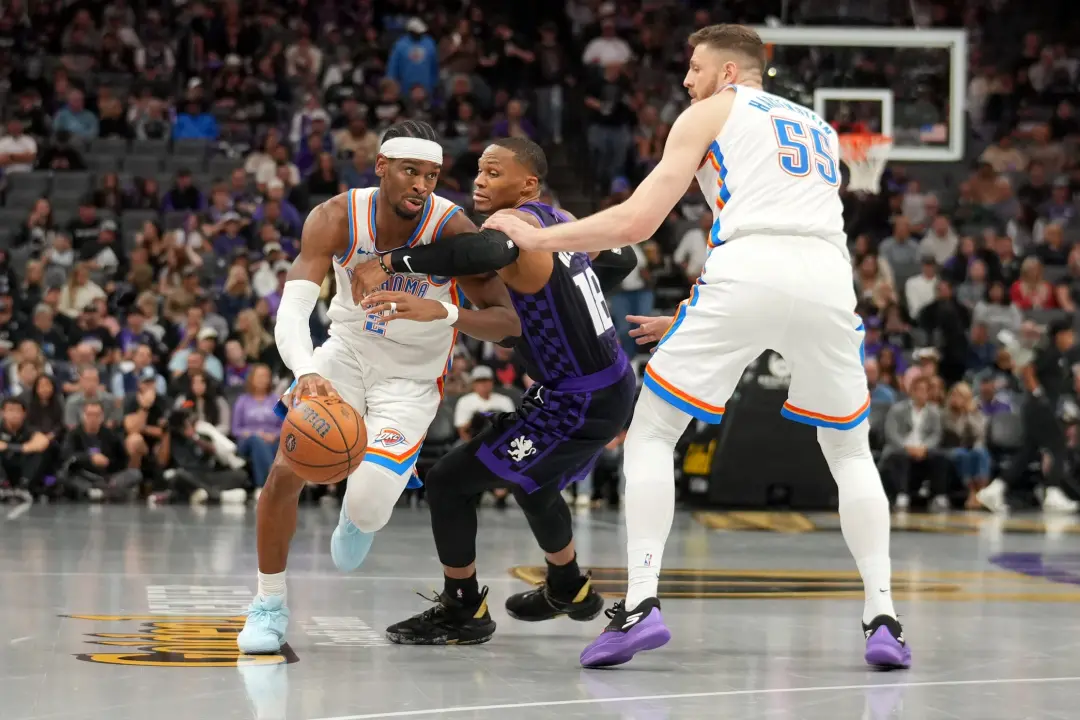 Shai Gilgeous-Alexander falou sobre a relação com Russell Westbrook, dizendo que ele é um humano ótimo apesar dos comen…