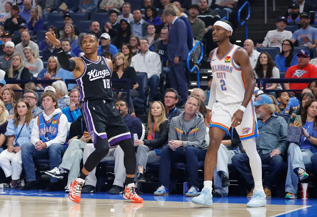 Shai Gilgeous-Alexander disse que Russell Westbrook é o bebê de Oklahoma, porque ele foi o primeiro superestrela da equ…