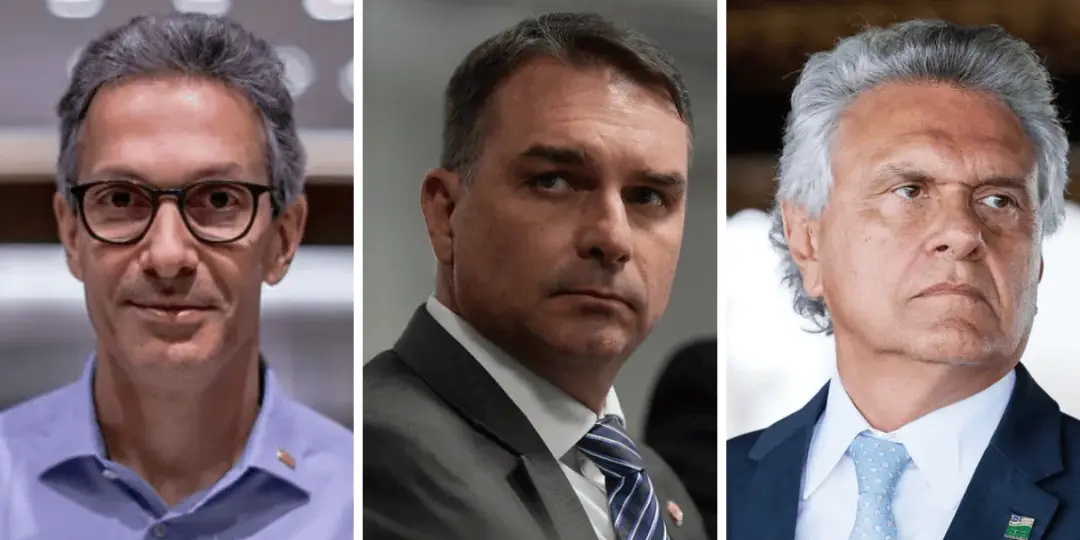 Ronaldo Caiado e Romeu Zema apoiam Flávio Bolsonaro no segundo turno. A movimentação mostra a polarização acentuada da …