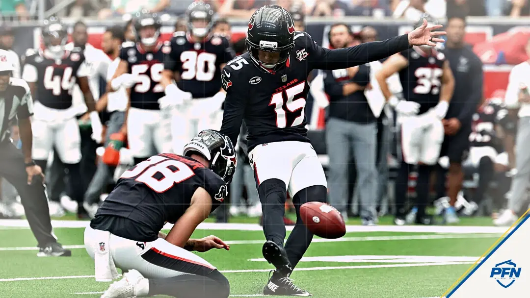 Brandon Aubrey em primeiro lugar nos rankings de kicker da Semana 5, com foco no jogo contra Tampa Bay. Acredito que a …