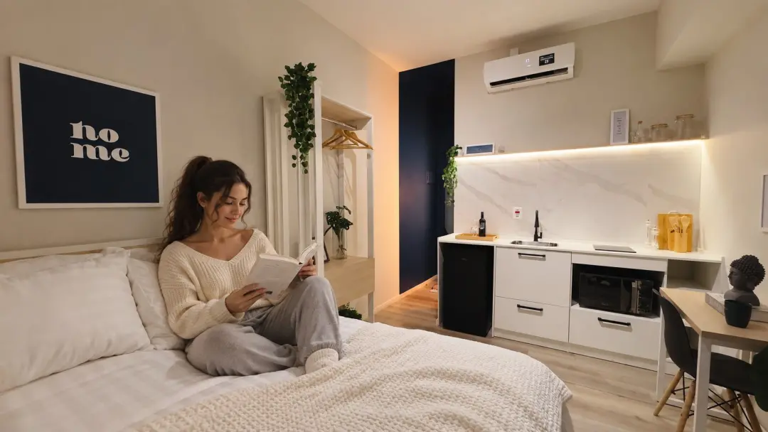 Vila Buarque, São Paulo, viu o Apê Smart Studios lançar moradia mensal completa com aluguel, água, luz e Wi-Fi em um st…