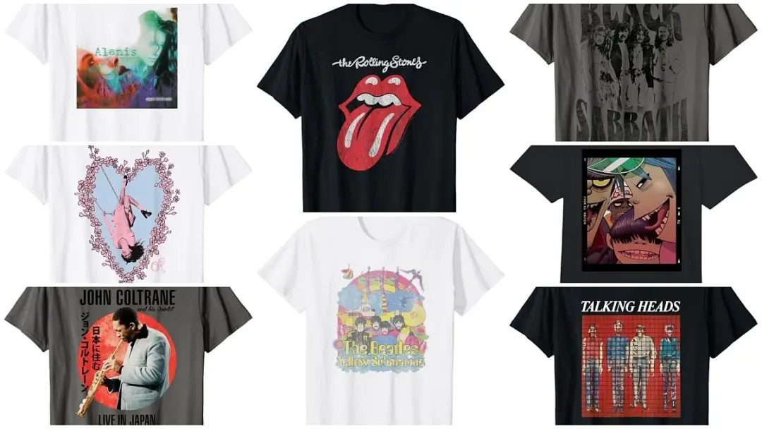 Centenas de camisetas vintage de bandas, como Beatles e Black Sabbath, estão abaixo de 25 dólares na Amazon para o Prim…