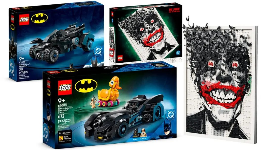 LEGO lançou três novos sets do Batman, incluindo arte de capa do Joker e um Batmobile do Batman Returns, todos a partir…