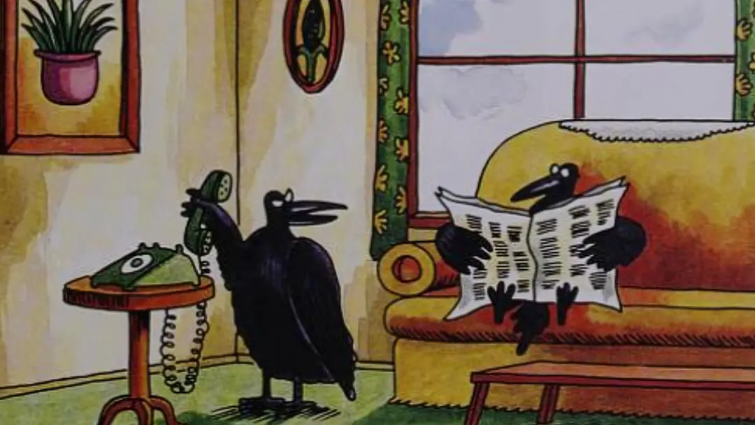 Sete piadas ruins do Far Side dos anos 90 foram selecionadas, mostrando como o jogo de palavras era forte no auge da re…