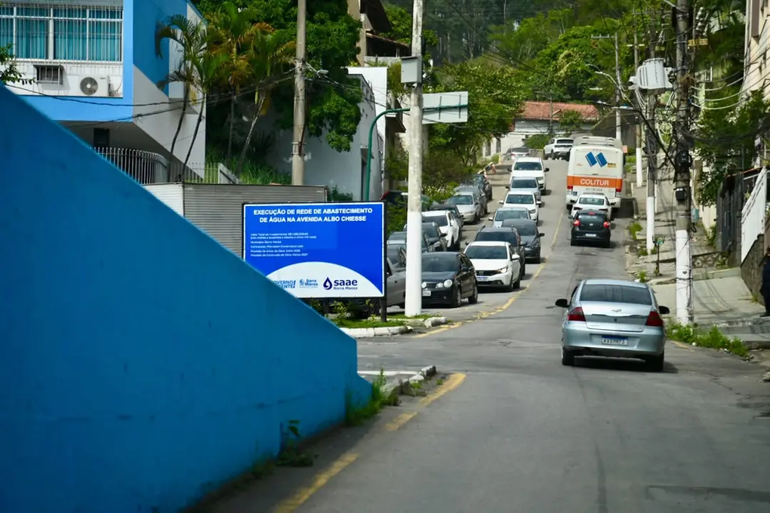 Barra Mansa, Avenida Albo Chiesse interditada de terça a quarta, das 8h às 17h, para obra de água. A interdição afeta q…