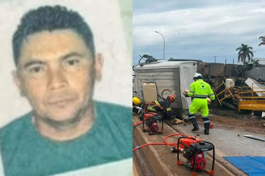 Sorriso, MT. Motorista Aldenir de Souza Moraes morreu depois que o caminhão tombou na BR-163, no km 755. É preocupante …