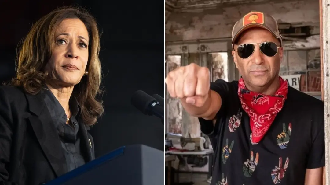 Tom Morello, guitarrista do Rage Against the Machine, não votou em Kamala Harris na eleição de 2024. Ele não se sentiu …