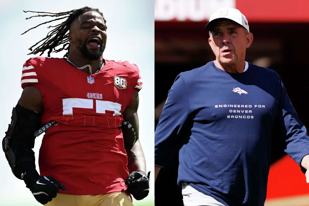 Dre Greenlaw gritou para o técnico Sean Payton no campo, após a vitória dos 49ers por 24 a 14, expressando que foi movi…