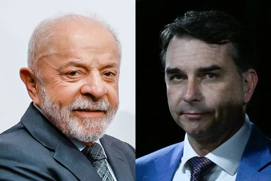 Flavio Bolsonaro com 47,21% dos votos válidos, segundo as urnas apuradas, definindo a disputa presidencial. Os institut…