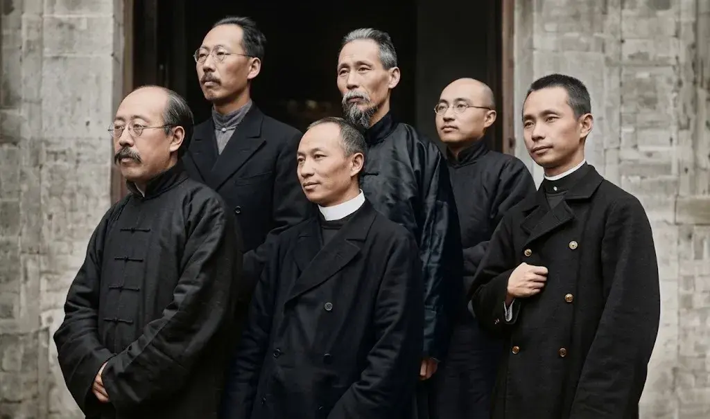 Xangai, 1926. Um grupo de católicos, incluindo Celso Costantini e seis sacerdotes chineses, partiu para a Europa. A int…