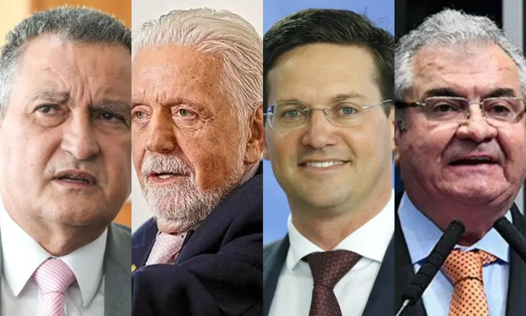 Rui Costa e Jaques Wagner foram eleitos senadores pela Bahia, com votos que somaram quase 30 e 27 porcento, respectivam…
