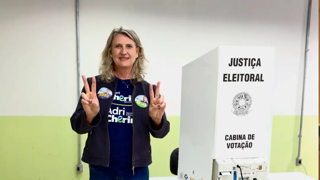 Adri Cherini venceu a disputa estadual no Rio Grande do Sul com 129.492 votos, sendo a mais votada na Assembleia Legisl…